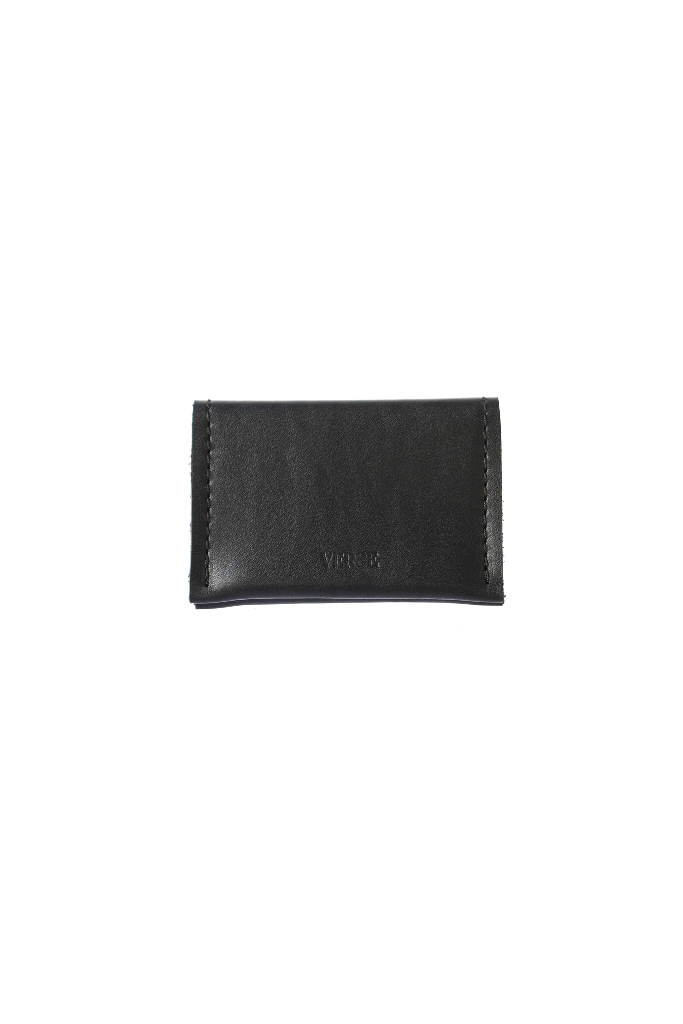 Small Fortune Leather Wallet in Coal Black