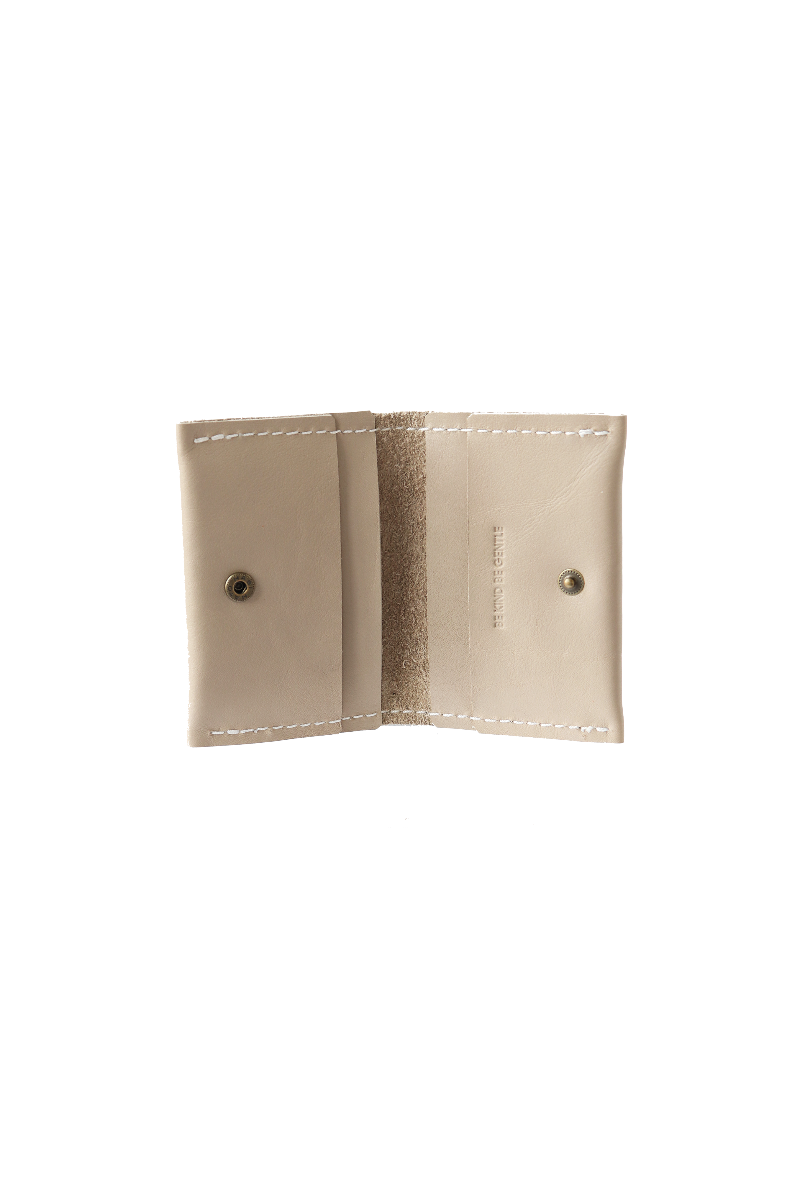 Small Fortune Leather Wallet in Pearl White