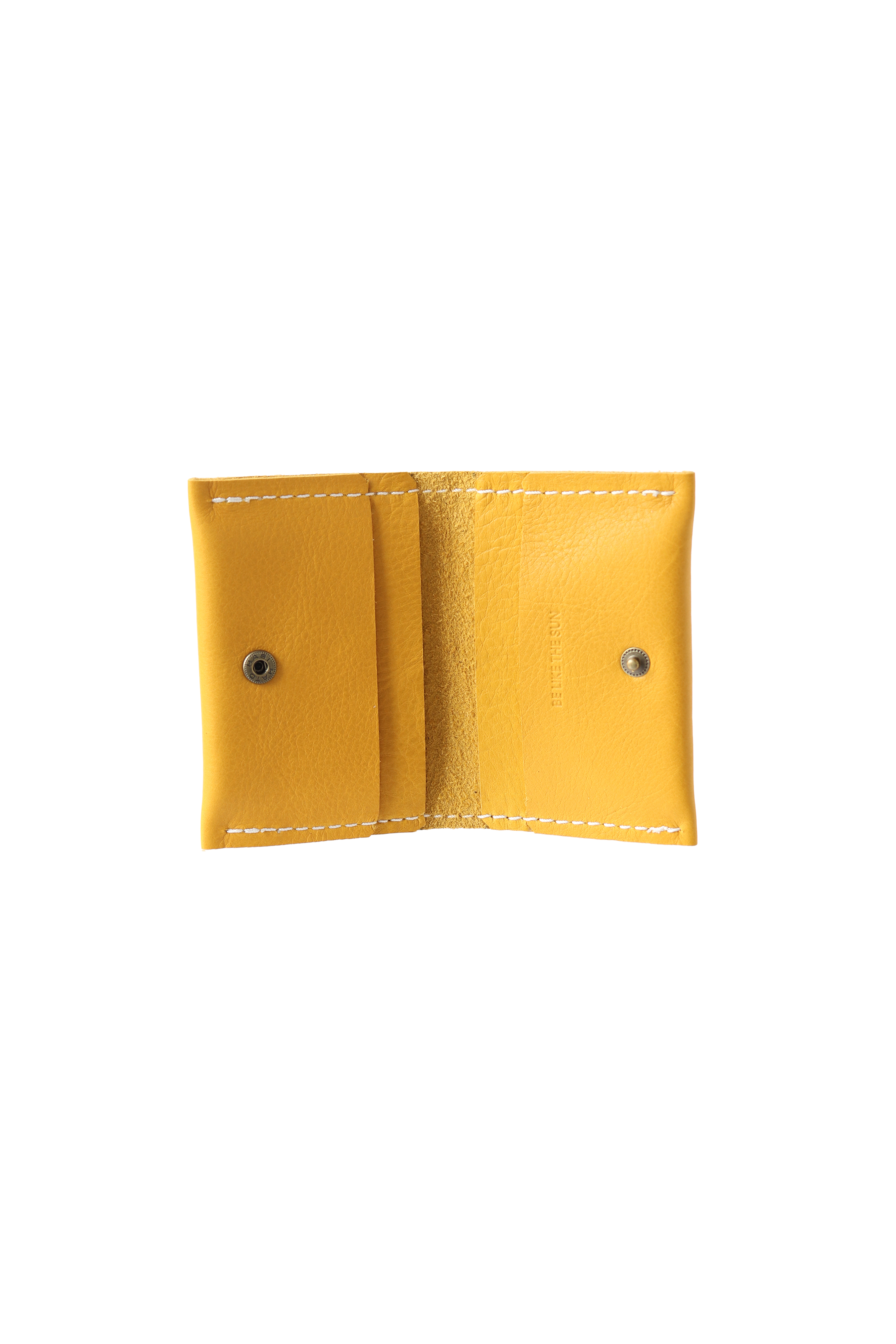 Small Fortune Leather Wallet in Sun Yellow